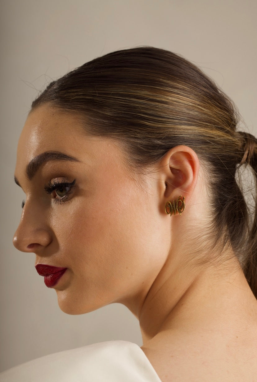 Monogram Logo Earrings